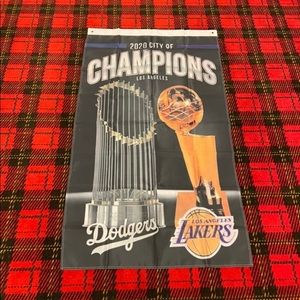 Brand new 2020 City of Champions banner flag
